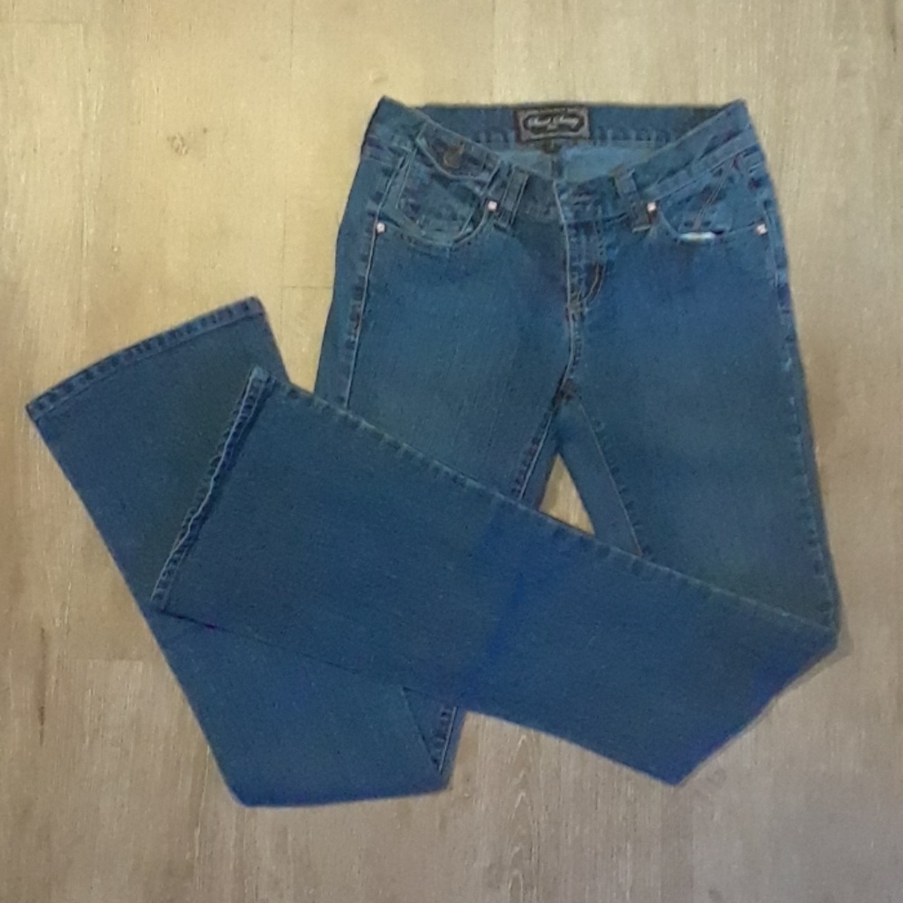 Secret Society Flared Blue Jeans